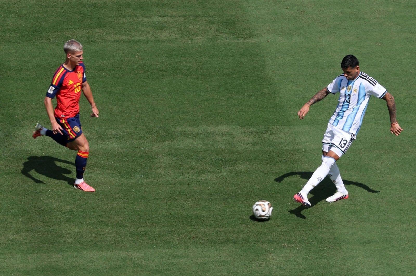 Argentina vs. España, por al gran final del Mundial 2026. Foto: EFE.