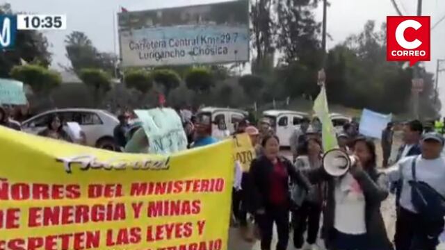 Chosica: familias de Yanacoto protestan contra desalojo programado para el 16 de agosto