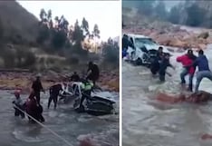 Áncash: camioneta cae al río Santa y deja cuatro heridos, entre ellos un bebé de 10 meses