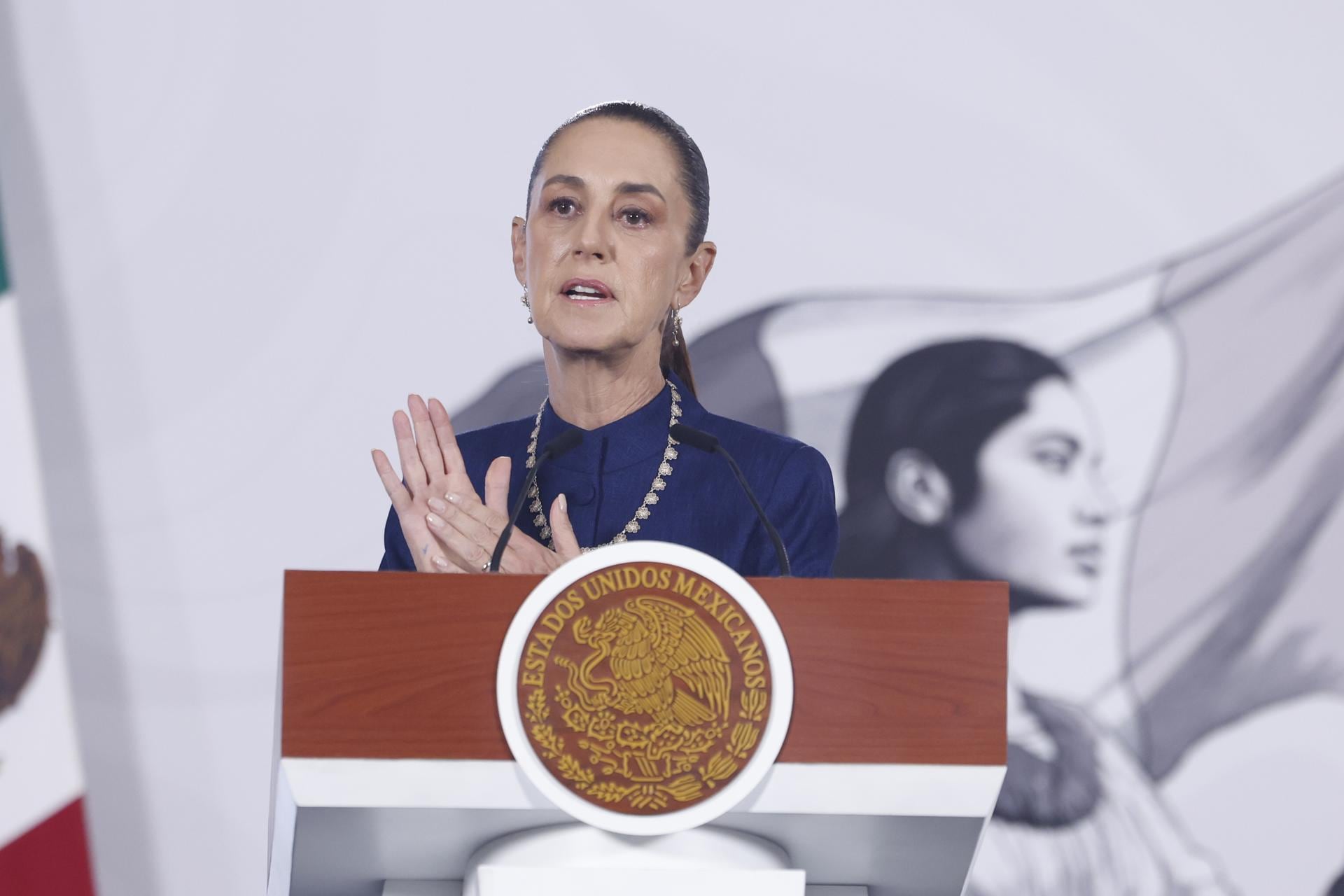 La presidenta de México, Claudia Sheinbaum. (EFE/Sáshenka Gutiérrez).