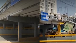 Pueblo Libre: Puente de Av. La Marina sufrió nuevo impacto tras quedar atrapada una furgoneta