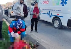 Huancayo: Adulto mayor queda tendido y ensangrentado tras ser atropellado