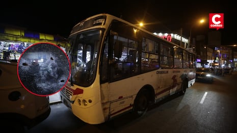 Chorrillos: Atacan a balazos a bus de la empresa San Genaro, chofer quedó herido