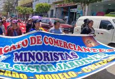 Chiclayo: Comerciantes del mercado Modelo protestan contra la alcaldesa Janet Cubas