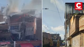 Huancayo: Fuego consume vivienda en Chilca y genera momentos de pánico