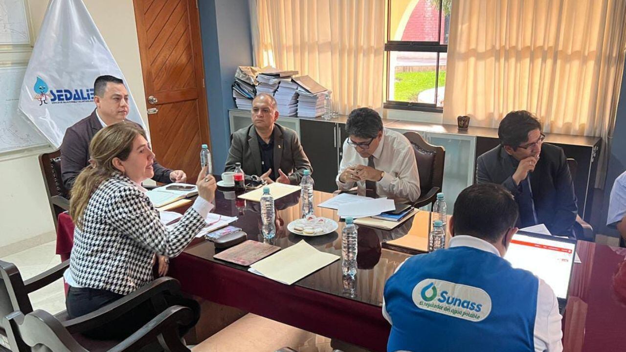 Durante la audiencia pública virtual que organizó la Superintendencia Nacional de Servicios de Saneamiento (Sunass).