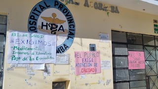Huancavelica: Personal del Hospital de Acobamba protestan por falta de insumos y medicamentos
