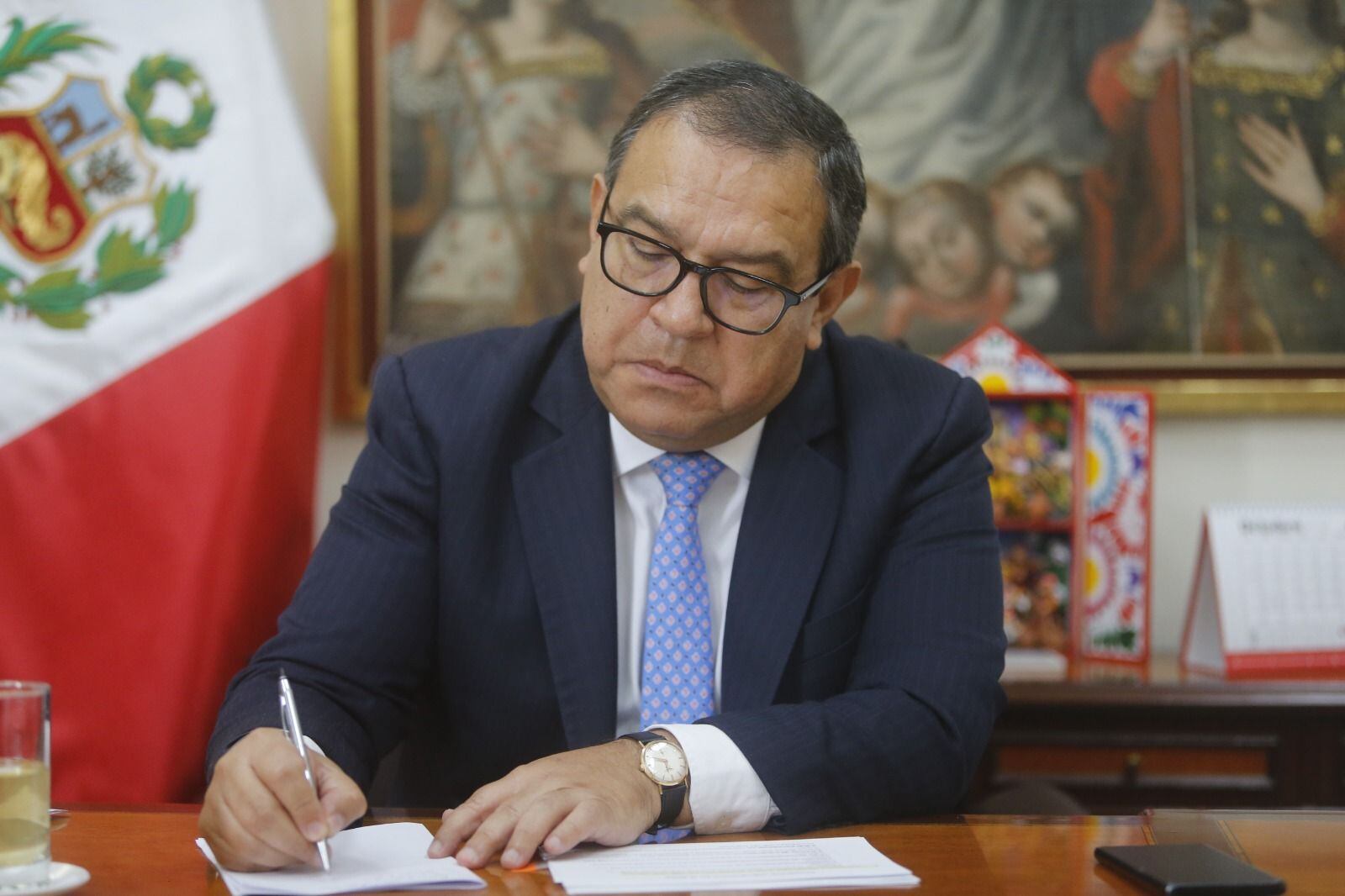 Alberto Otárola, presidente del Consejo de Ministros. Foto: GEC / Alonso Chero