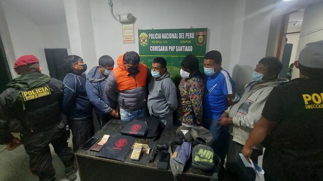 Policía captura a banda dedicada al tráfico de terrenos en los distritos de Santiago y Ocucaje