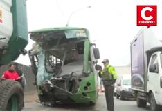 Ramiro Prialé: 16 personas resultan heridas en violento choque de bus contra camión