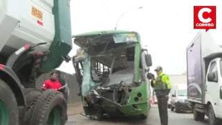 Ramiro Prialé: 16 personas resultan heridas en violento choque de bus contra camión
