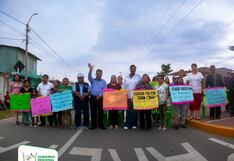 Ica: inauguran pistas y veredas en el centro poblado El Siete del distrito de Pachacútec