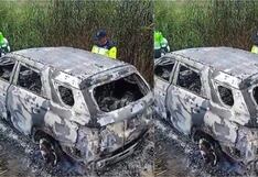 Ica: vehículo fue encontrado quemado en el distrito de Ocucaje