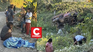Pichanaqui: Esposos mueren juntos al caer camioneta y otros dos pasajeros quedan heridos