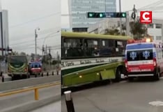 San Isidro: bus de Etupsa 73 chocó contra ambulancia y dejó tres heridos en la avenida Paseo de la República