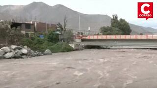 Alcalde de Chosica informa que puente Huampaní está a punto de colapsar por crecida del río Rímac