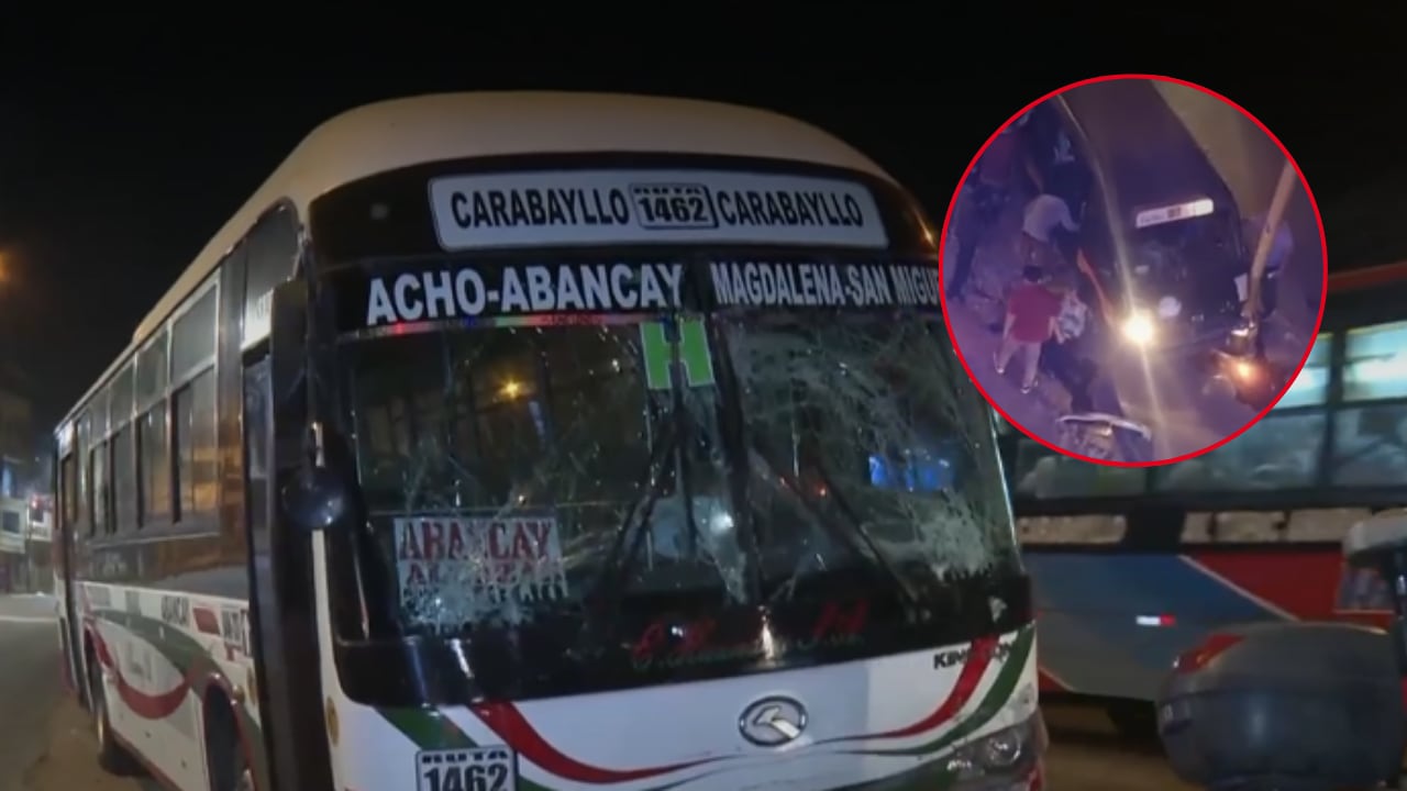 El accidente ocurrió en el cruce de las avenidas Miraflores y Túpac Amaru. Los heridos fueron trasladados al hospital Sergio Bernales, mientras la Policía investiga las causas del accidente. (Imágenes de América Noticias)