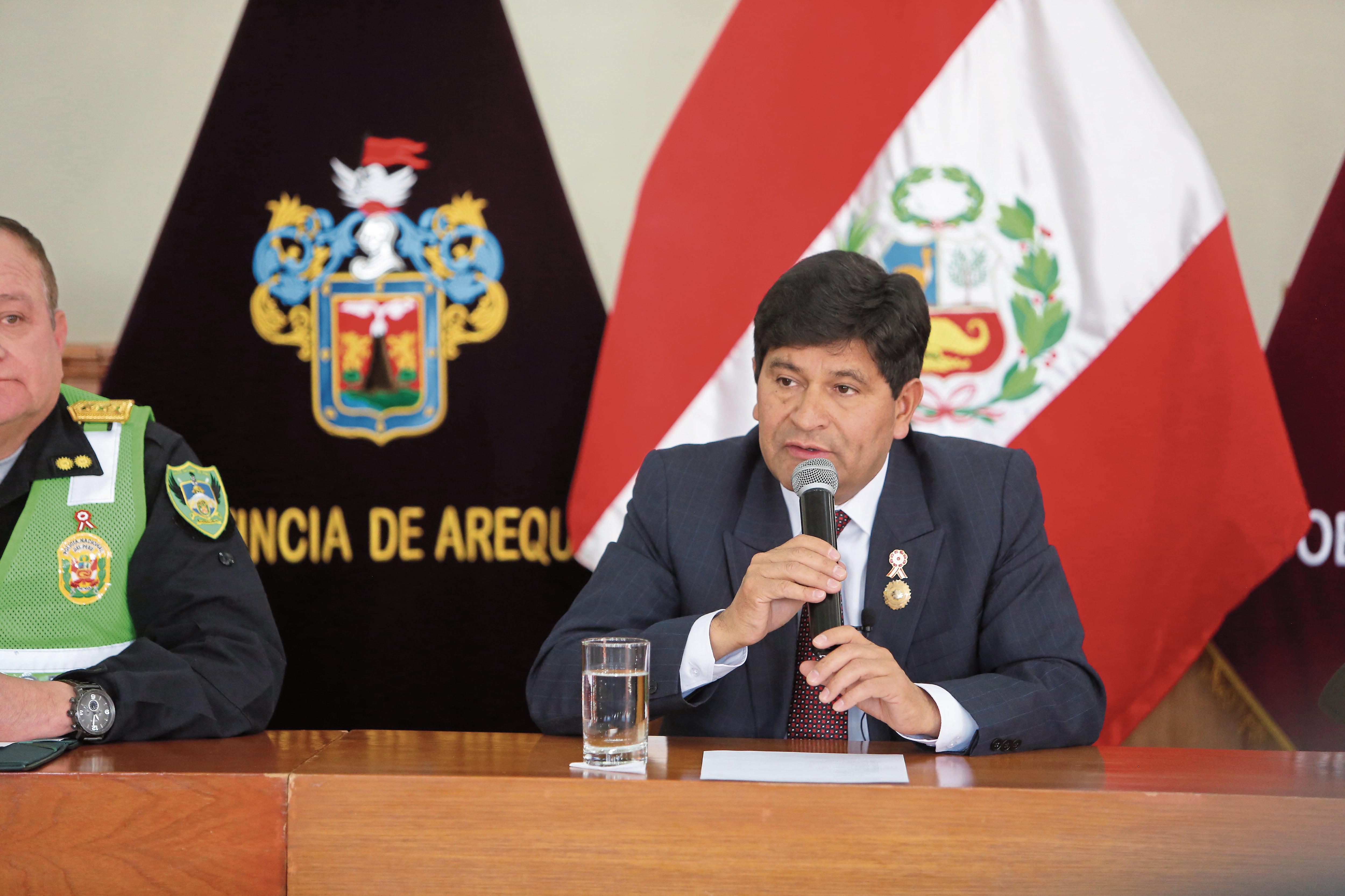El gobernador de la región de Arequipa, Rohel Sánchez. Foto: GEC