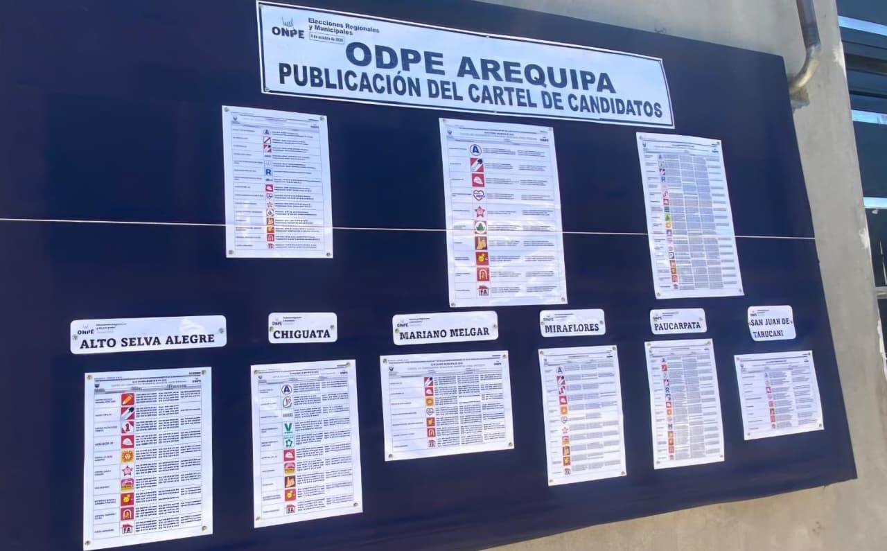 Cédulas que serán utilizadas en las Elecciones Regionales y Municipales 2026 en Arequipa. (Foto: Yunsu Pariapaza/@photo.gec)