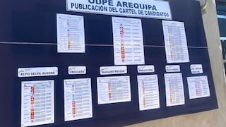 En Arequipa publican cartel de candidatos para las Elecciones Regionales y Municipales del 4 de octubre