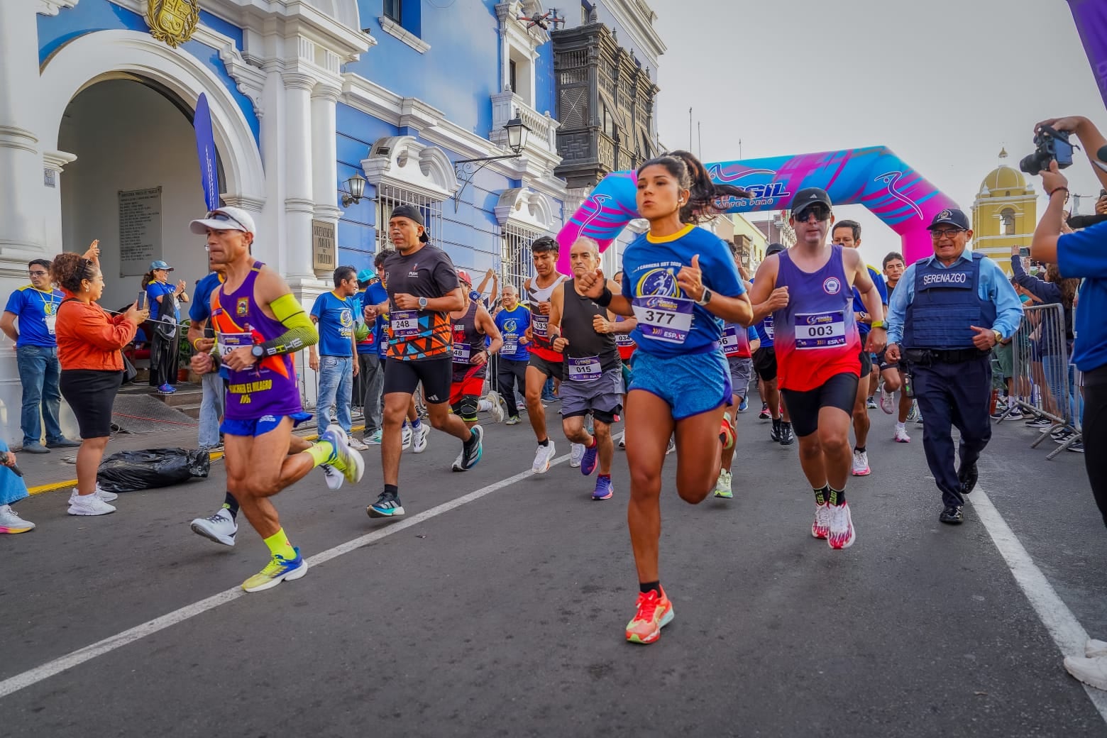 La carrera fue organizada por la Sociedad de Beneficencia de Trujillo.