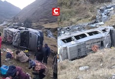 Puno: Más de 10 heridos tras despiste de minivan en la vía Sandia-Juliaca