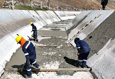 Vaciado de concreto en canal del sistema Choclococha busca asegurar el agua en Ica