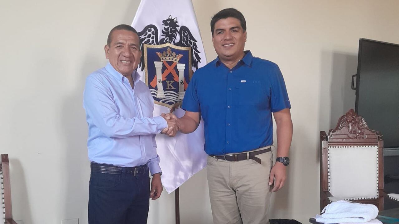 Alcalde Mario Reyna se reunió con el secretario general del Sindicato de Empleados Municipales de Trujillo.