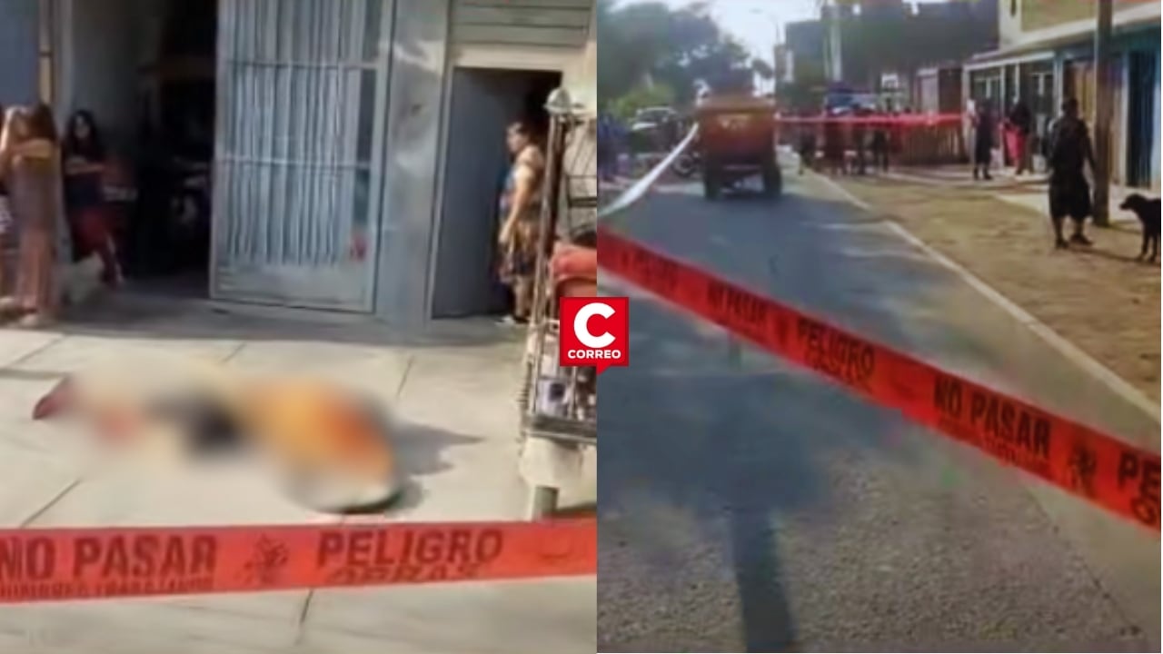 Carabayllo: mototaxista fue asesinado a balazos por sicarios que huyeron a bordo de una motocicleta. Composición: Diario Correo.