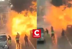 Explosión de auto en la plaza mayor de Chancay desata pánico, pero no deja heridos