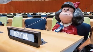 Por sus 60, Mafalda llegó hasta la ONU
