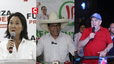 ONPE al 93.48%: Keiko Fujimori lidera conteo presidencial seguida por Sánchez y López Aliaga