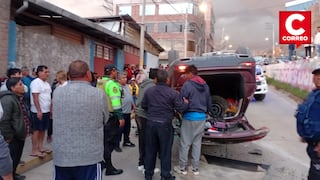 Conductor se queda dormido y vuelca camioneta con seis pasajeros en Huancayo