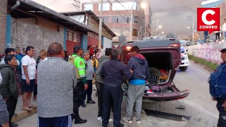 Conductor se queda dormido y vuelca camioneta con seis pasajeros en Huancayo