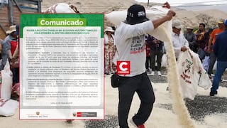 Gobernadores y gremios arroceros acudirán a la PCM este miércoles por crisis en distintas regiones