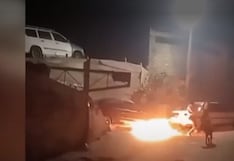 Independencia: incendian auto de colectivero y envían video como amenaza extorsiva