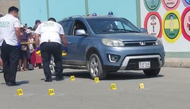 Dos sujetos atacaron a la víctima cuando permanecía en el asiento del conductor de su vehículo. La Policía investiga el crimen y evalúa como hipótesis un posible ajuste de cuentas. (Imagen: RPP)