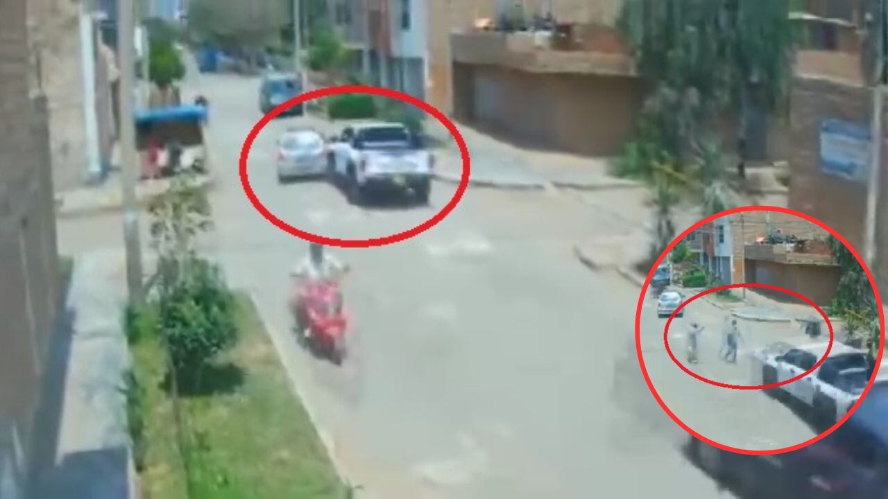 Un hombre logró frustrar un intento de robo de su moderna camioneta en la urbanización La Rinconada, en la provincia de Trujillo.