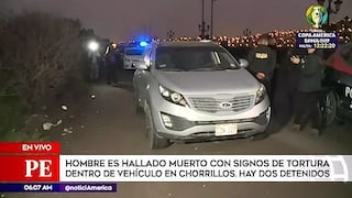 Hallan cuerpo sin vida de hombre dentro de auto en Chorrillos (VIDEO)