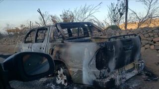 Arequipa: Pobladores de Atico bloquean vía y camioneta termina incendiada