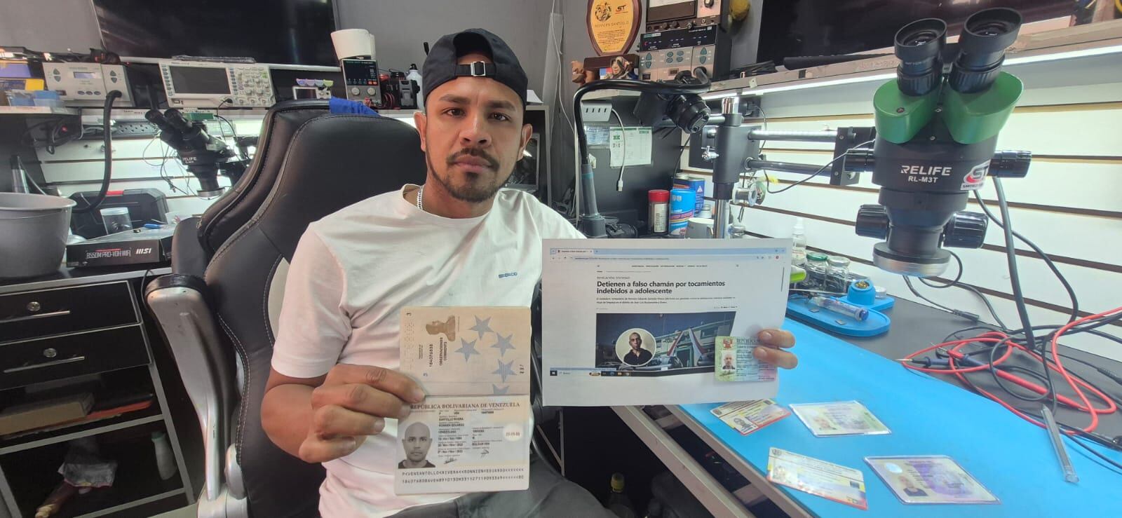 Ingeniero venezolano Ronnien Santollo Rivera denuncia suplantación de identidad. Foto: GEC.