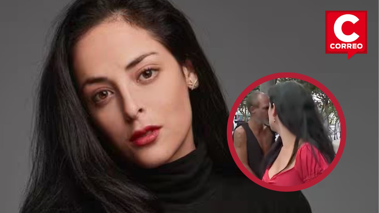 El sujeto, cuya identidad aún se desconoce, no le importó estar frente a cámaras para agredir verbalmente a la actriz peruana.