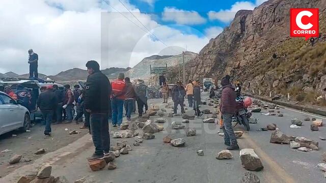 Carretera Central en Morococha continúa bloqueada y aseguran que paro es indefinido