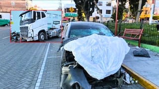 Arequipa: Choque entre tráiler y automóvil deja dos heridos en la vía Evitamiento