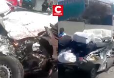Accidente en La Molina: Bus choca contra camionetas en la avenida Melgarejo (VIDEO)