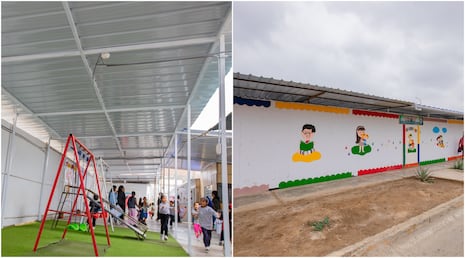 Chincha: instalan cobertura de Aluzinc en colegio inicial para proteger a estudiantes