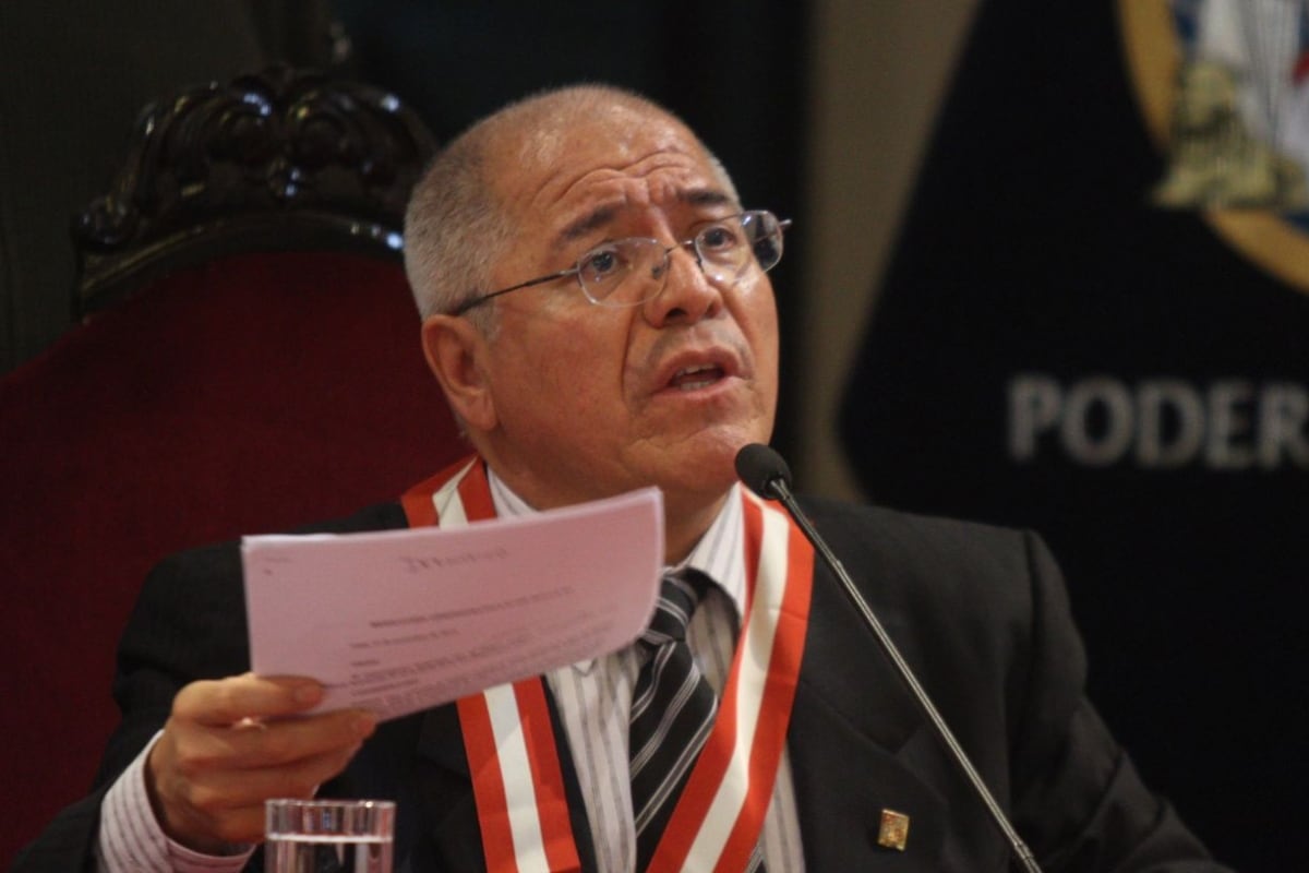 Homenajean al juez supremo decano César San Martín por su trayectoria judicial. (Foto: Andina)