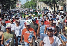 Los agricultores exigen precios justos del arroz en Piura