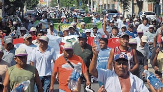Los agricultores exigen precios justos del arroz en Piura