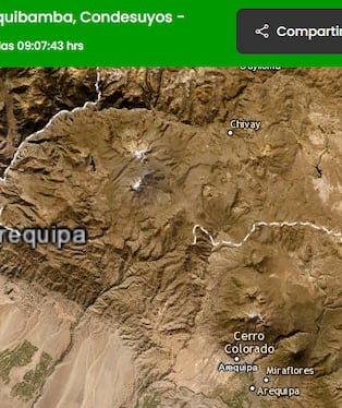 Temblor en Arequipa: dos sismos se registraron hoy y uno tuvo magnitud 4.3 (Fuente: IGP)